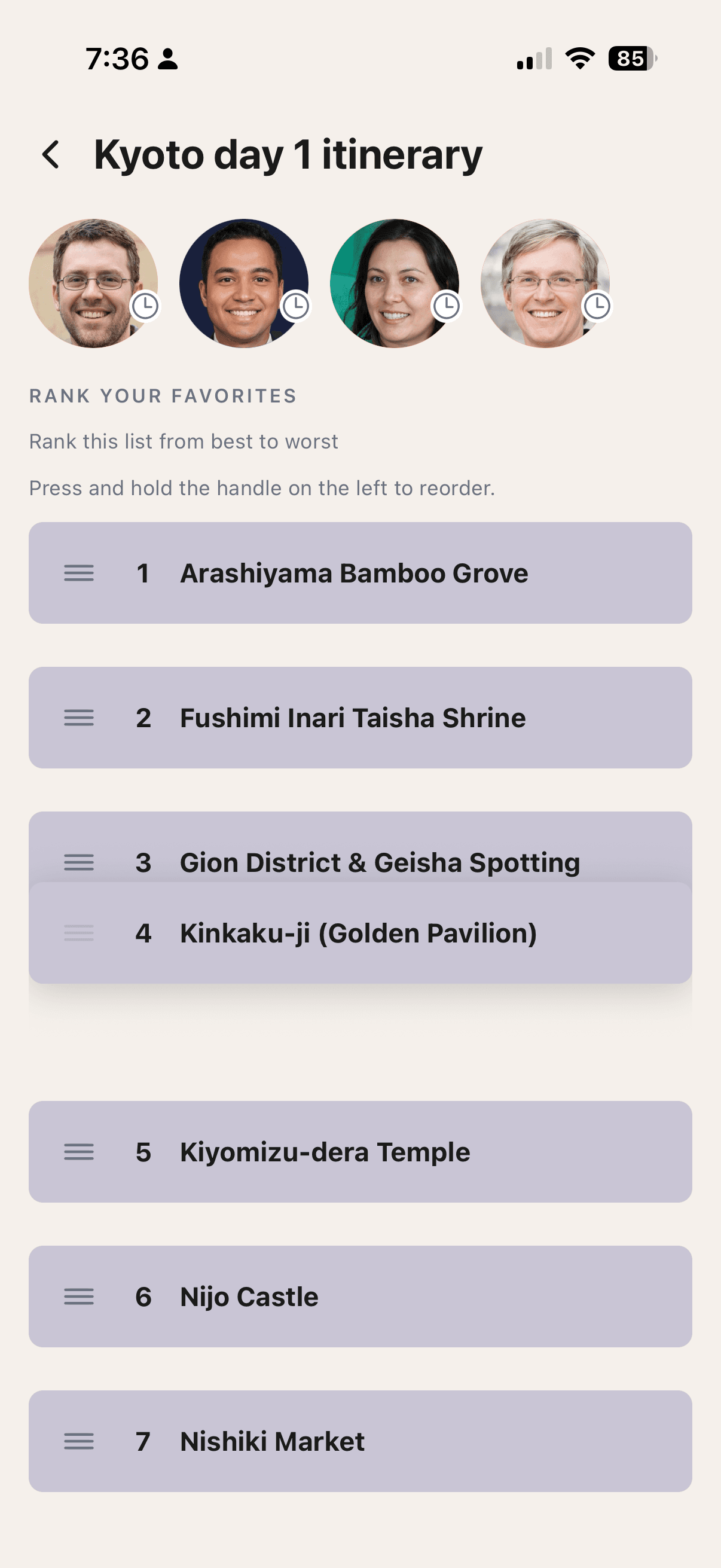 Ranking the survivors to crown a winner